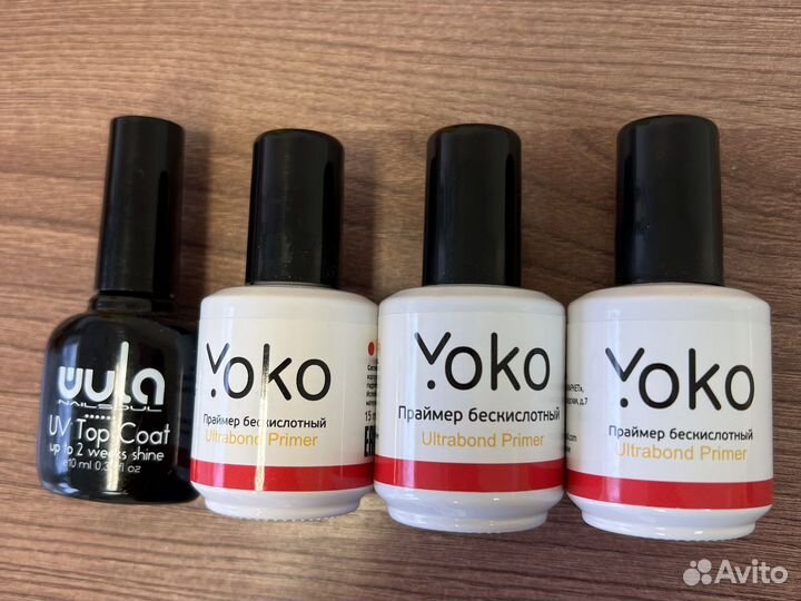 Топ для гель лака, праймер бескислотный