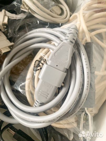 Кабель, питания, интернет, переходник, тюльпан