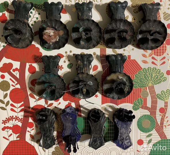 Подсвечник прищепка старинные елочная игрушка СССР