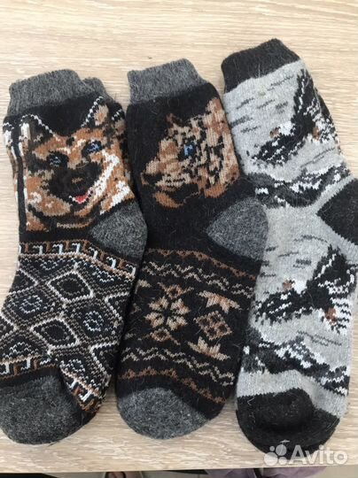 Шерстяные носки