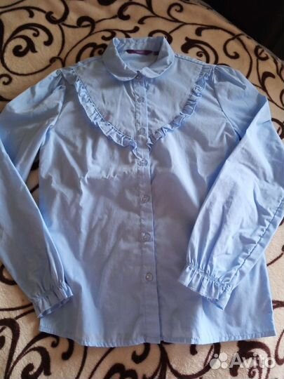 Школьная рубашка для девочки 146 см