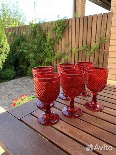 Набор стаканов 6 штук, стекло, новые