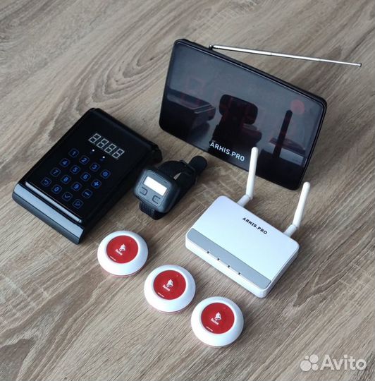 Кнопка вызова администратора, персонала с часами