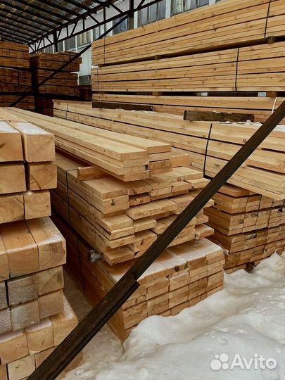 Доска обрезная 50х100х6000мм с доставкой