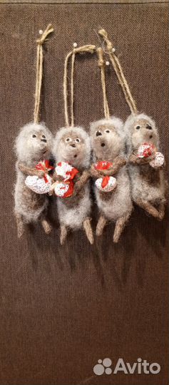 Ежик в тумане игрушка из шерсти