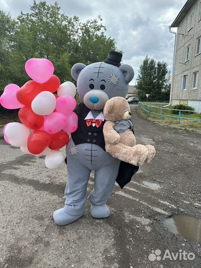 Ростовая кукла мишка тедди, зайка