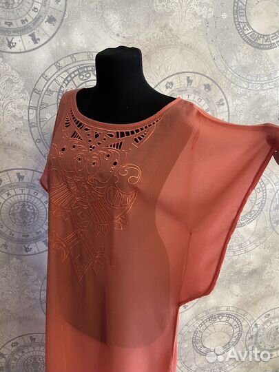 Туника пляжная и платье Фиолетовое