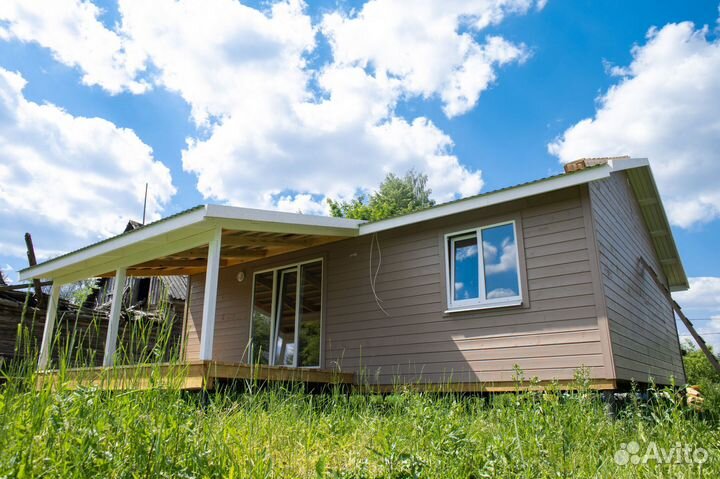 Каркасный дом для постоянного проживания 72м