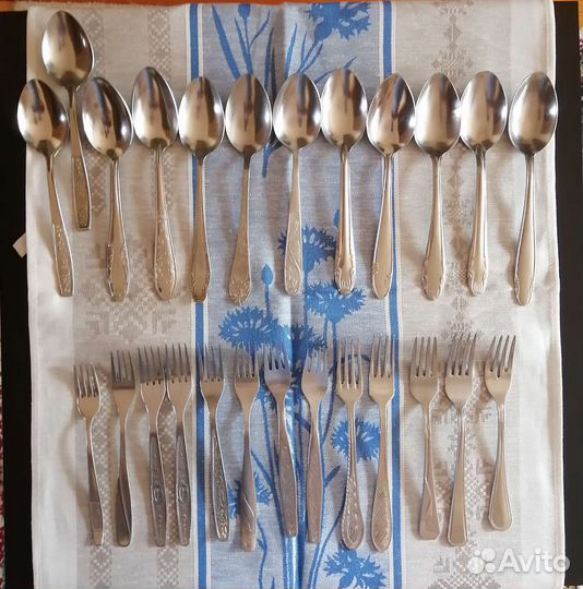 Столовые приборы СССР нержавейка ложки, вилки