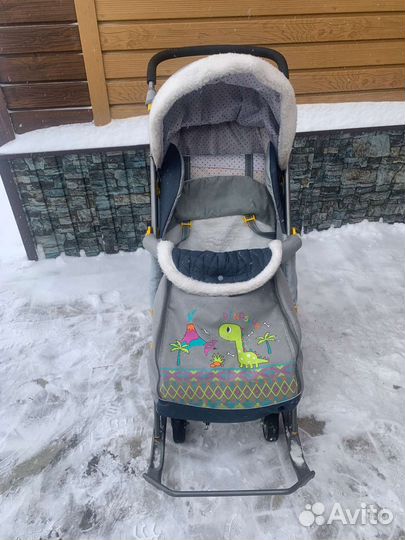 Санки коляска ника kids