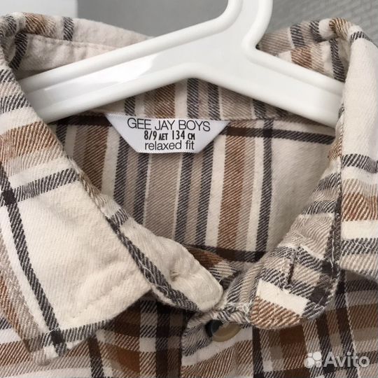 Рубашка в клетку детская
