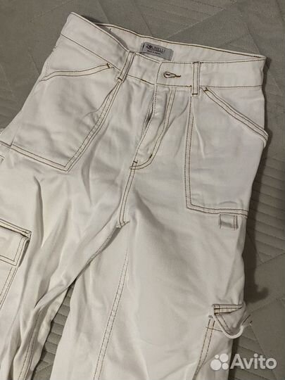 Джинсы карго с карманами