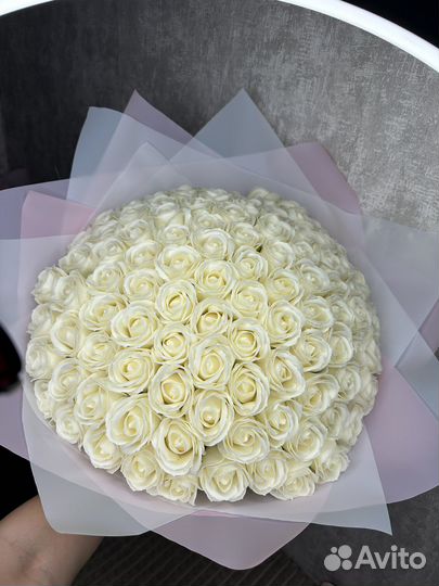 Букет из мыльных роз