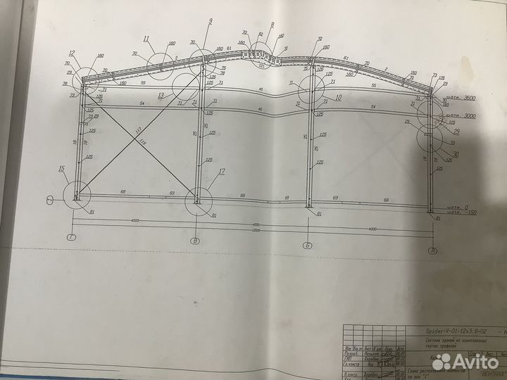 Ангар 12*21*3.6 каркасный производство вентал