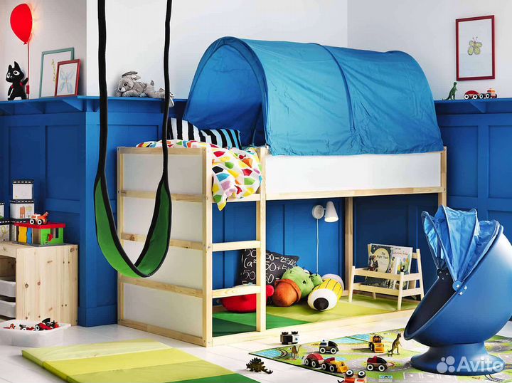 Полог для кровати икеа Кюра kura