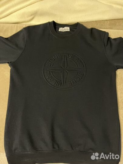 Stone island свитшот черный