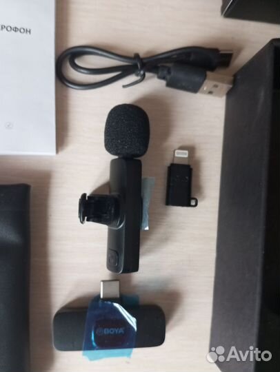 Петличный микрофон boya беспроводной. Новый