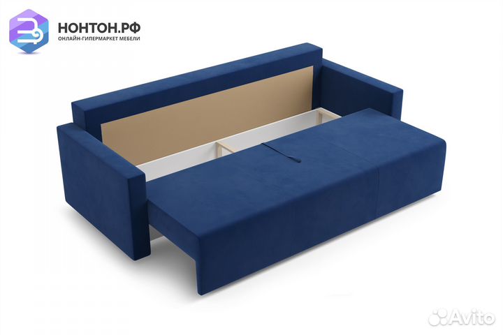 Диван еврокнижка Виена синий