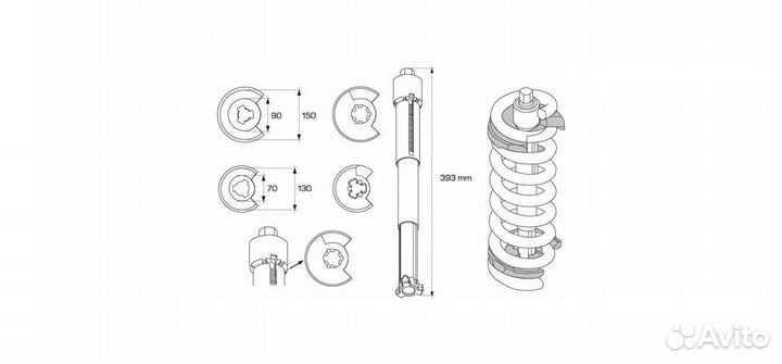 Стяжка пружин центральная