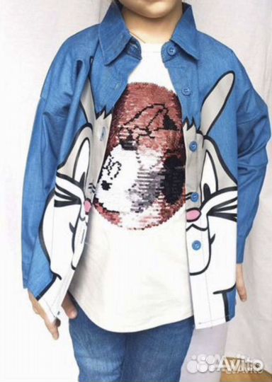 Рубашка джинсовая