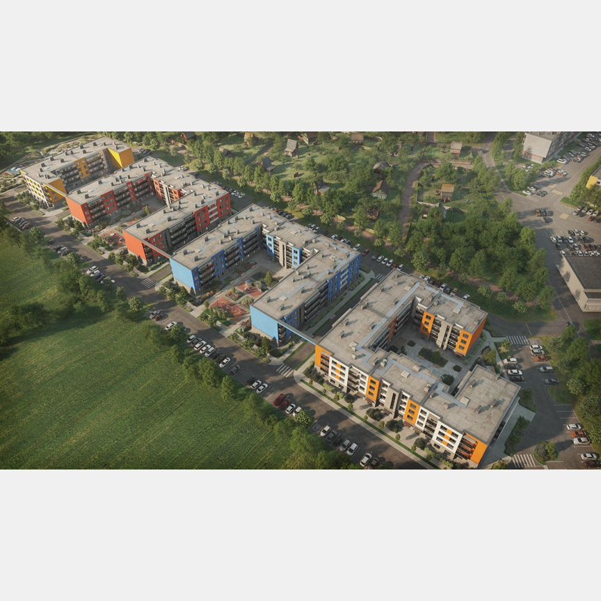 1-к. квартира, 40,6 м², 1/4 эт.