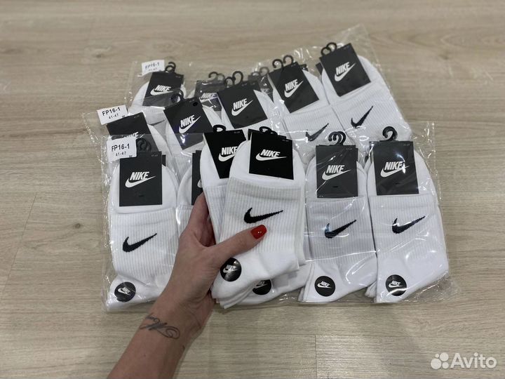 Носки Nike 10 пар белые