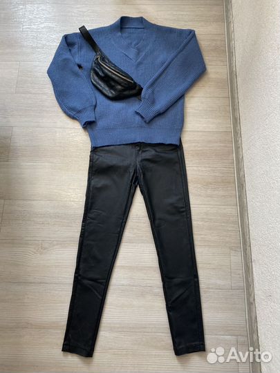 Образ брюки скини с пропиткой, трикотаж