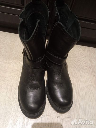 Сапоги утепленные натуральная кожа р-р 36