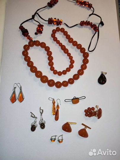 Украшения янтарь СССР винтаж Калининград