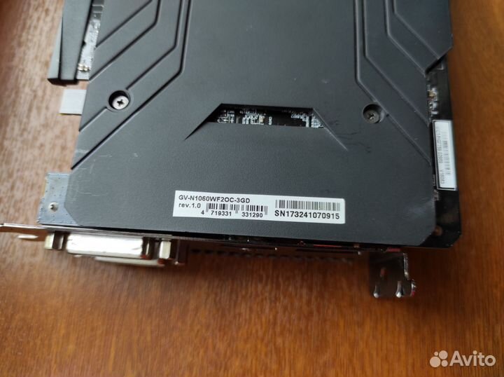 Видеокарта gtx 1060 3gb