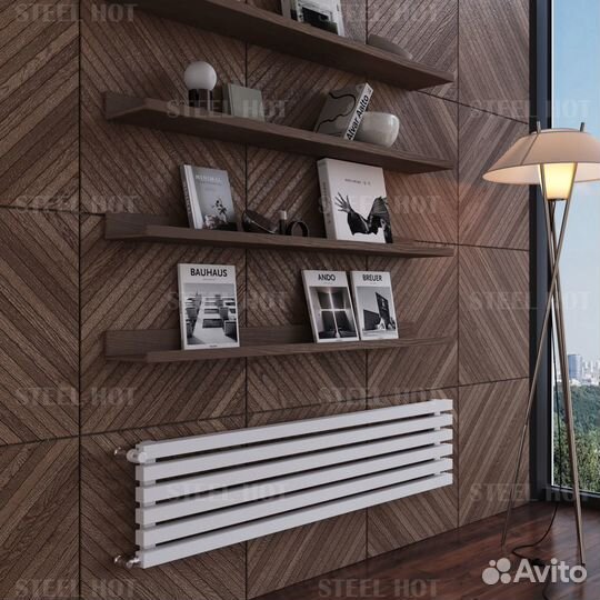 Горизонтальный трубчатый радиатор Steel-Hot от зав