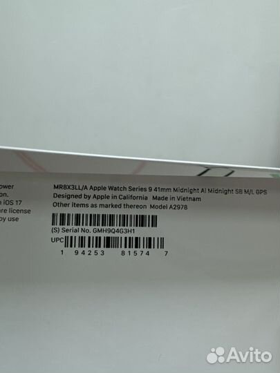 Apple Watch 9, 41mm, 100 акб, гарантия