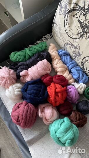 Толстая пряжа меринос