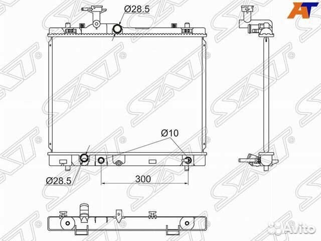 Радиатор охлаждения suzuki Swift 2011-2015