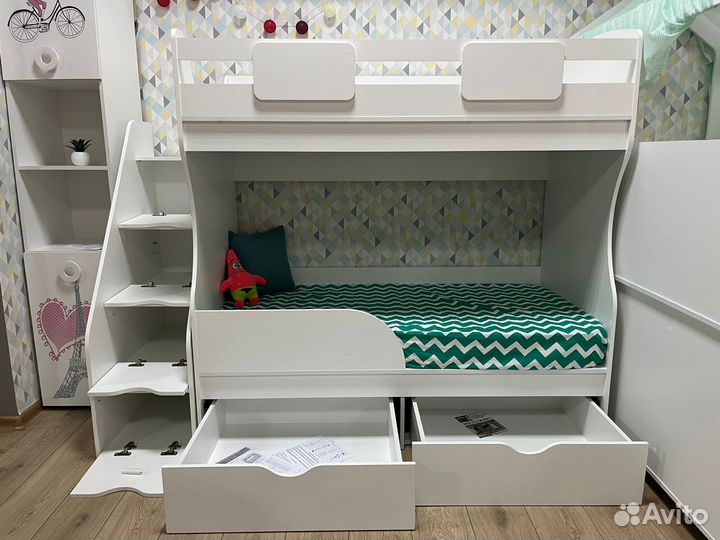 Двухъярусная кровать детская 80х160 Alfa mini