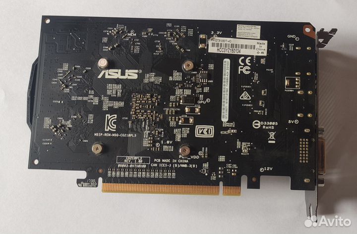 Видеокарта asus GTX 1050Ti 4Gb