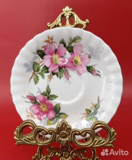 Чайное трио Роза Прерий от Royal Albert. Англия