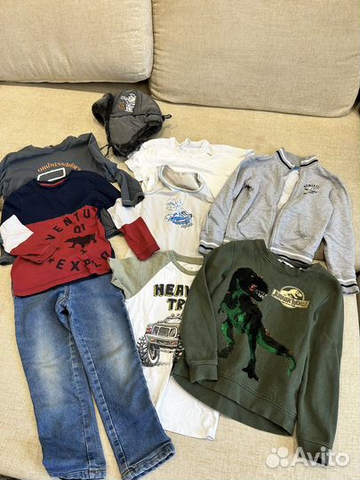 Вещи пакетом на мальчика 110 116