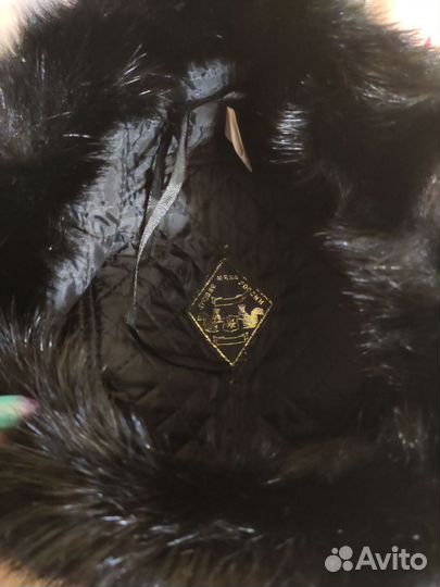 Норковая шапка мужская ушанка новая