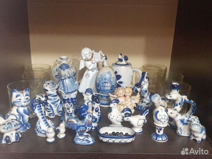 Фарфоровая посуда гжель