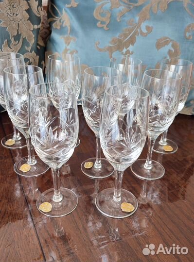 Фужеры хрустальные Богемия Чехословакия