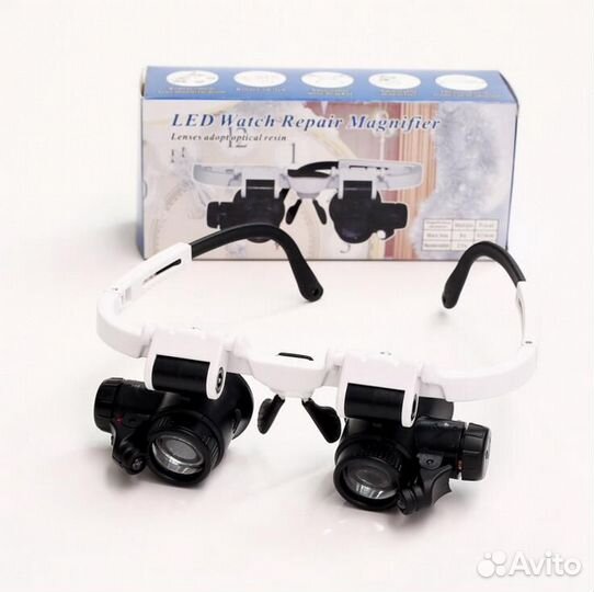 Лупа часовая 8x 23x очки часовщика