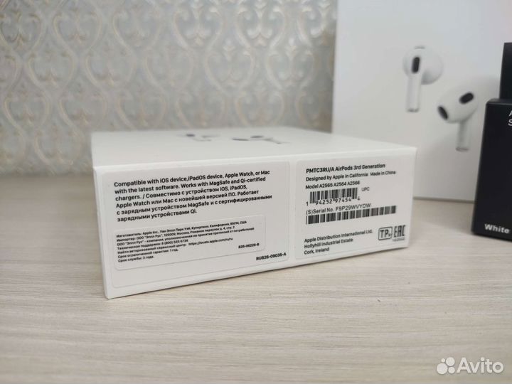 AirPods 3 новые (в подарок чехол + гарантия)