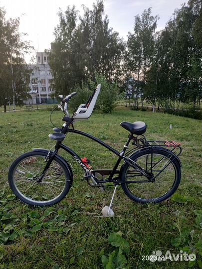 Велосипед electra townie c детским креслом