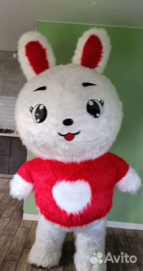 Поздравление от белого мишки 2,6м, белый мишка