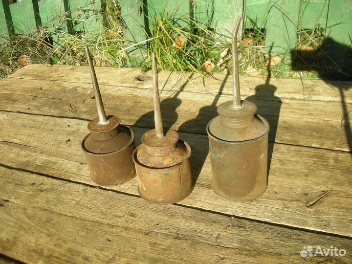 Маслёнки СССР фактурные цилиндрические самовывоз