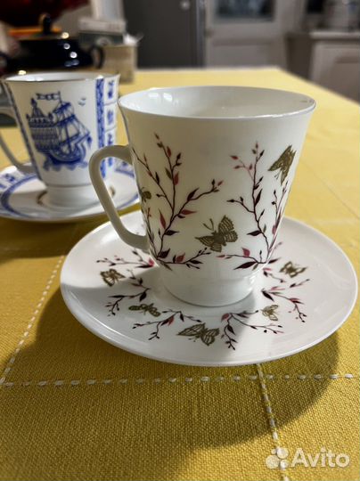 Чайная пара лфз костяной фарфор