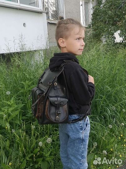 Рюкзак из кожи