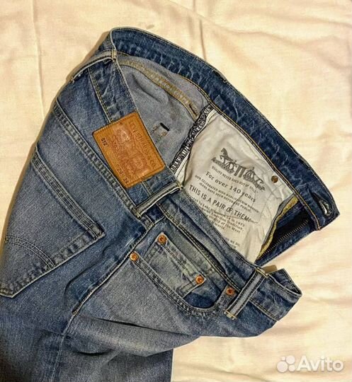 Оригинальный синие джинсы Levi's 512 Slim Taper