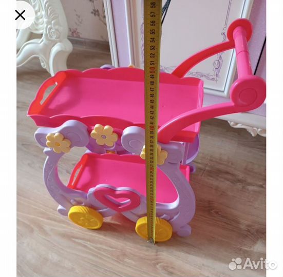 Тележка,столик с посудкой детской Дисней